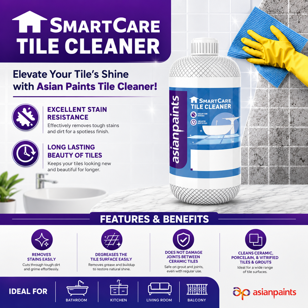 Asian Paints SmartCare Tile Cleaner – 1L