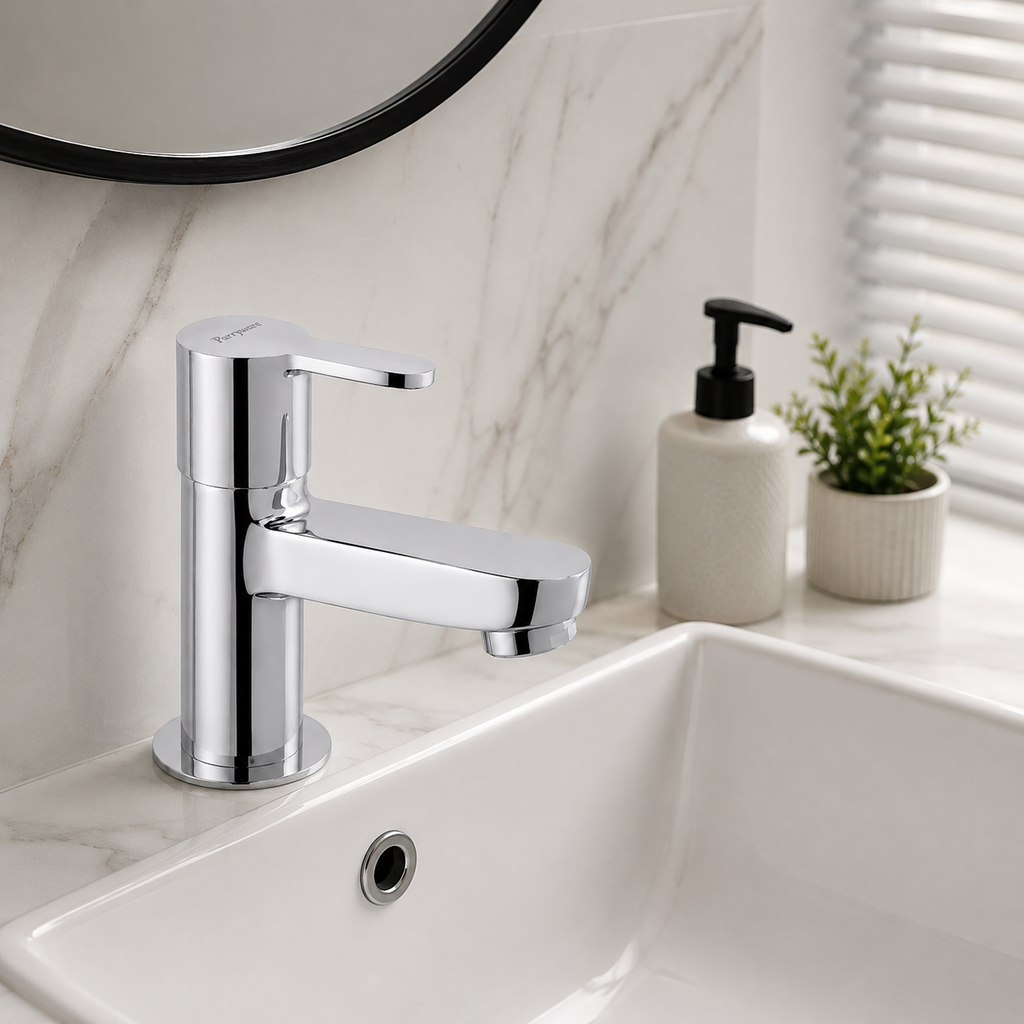Parryware Claret Pillar Cock Tap for Wash Basin – Premium Chrome Finish