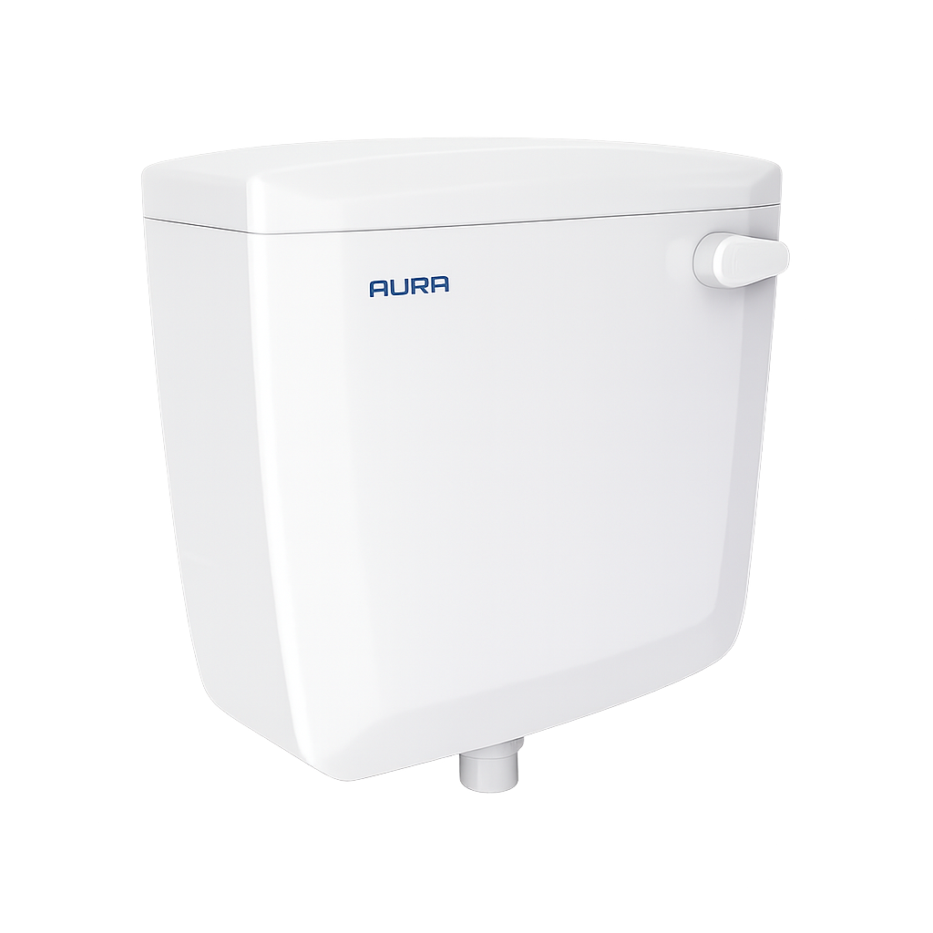 SUPREME Aura Single Flush Tank Cistern for Western Toilet | Universal Replacement Flush Tank