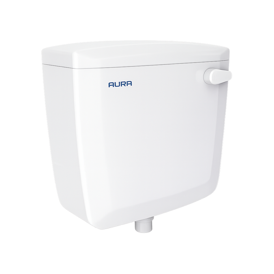 SUPREME Aura Single Flush Tank Cistern for Western Toilet | Universal Replacement Flush Tank