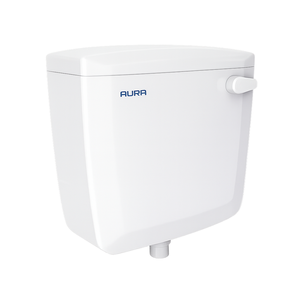 SUPREME Aura Single Flush Tank Cistern for Western Toilet | Universal Replacement Flush Tank