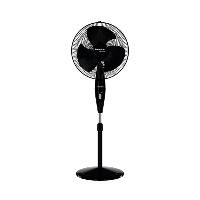 Crompton Torpedo HS PF High Speed 400mm Pedestal Fan | 2100 RPM | 105 CMM Air Delivery | 125W | 2 Year Warranty