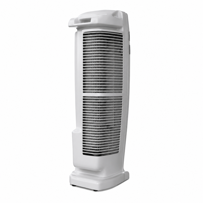 Fybros SILO Tower Fan | 150W High-Speed Portable Tower Fan | 3 Speed Control | 25 Feet Air Throw | Oscillation Function | White Grey