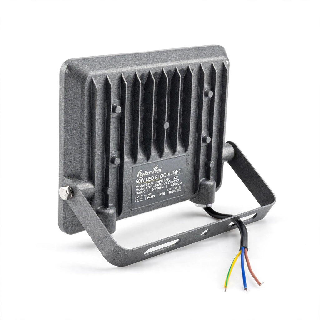 Fybros ZEFY 50W LED Flood Light | IP66 Waterproof Outdoor Floodlight | Cool White 6500K