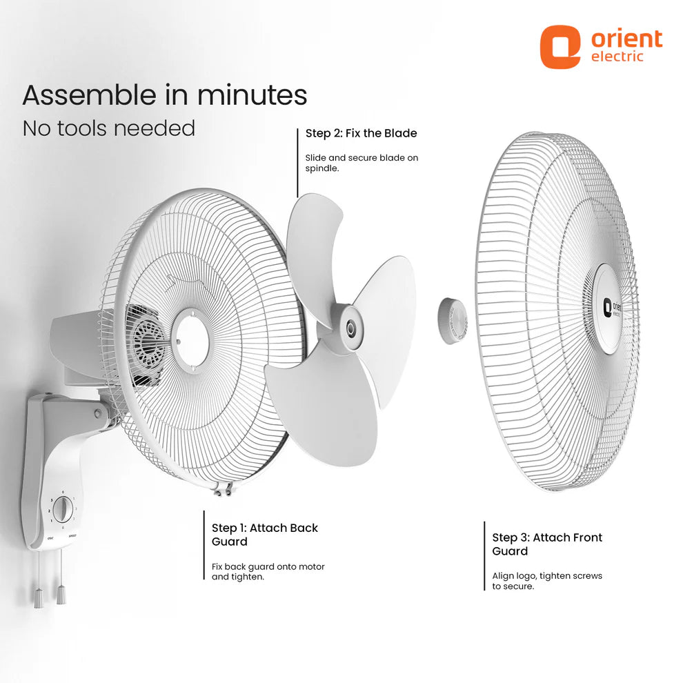 Orient Wall 47 3-in-1 High Speed Wall Fan