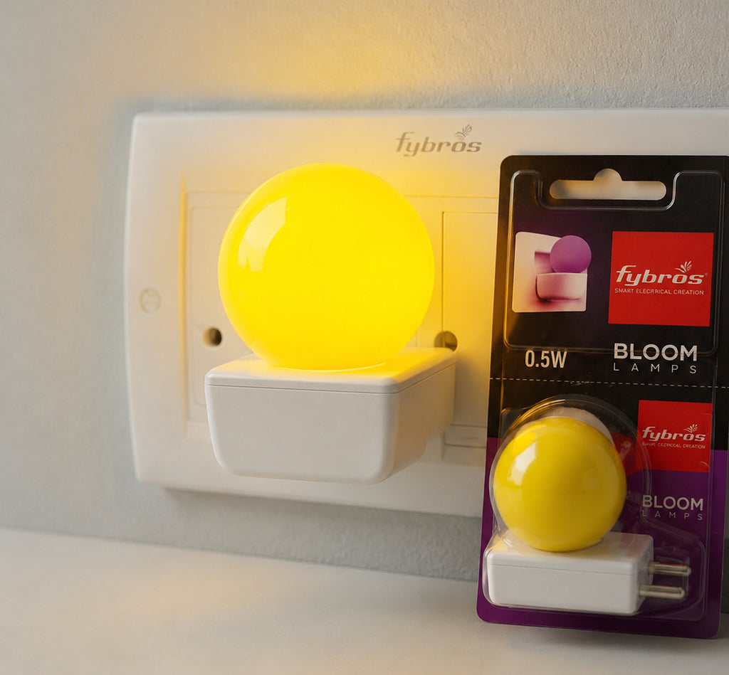 Fybros Bloom 0.5W LED Night Lamp | Plug & Play Decorative Sensor-Free Night Light