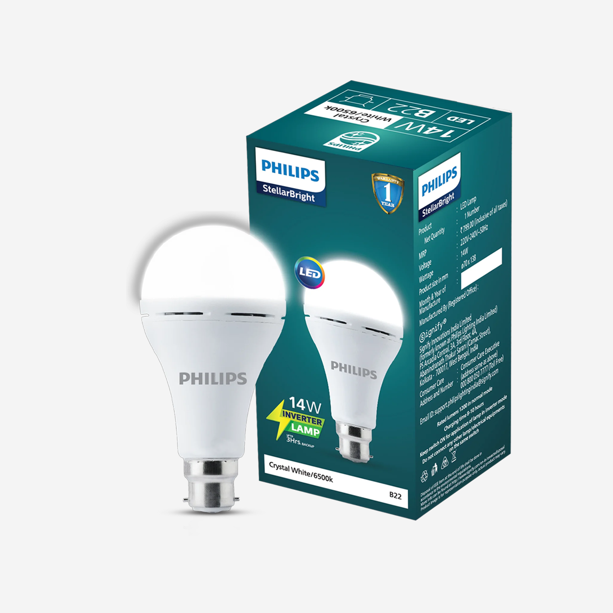 Philips Stellar Bright Emergency Inverter LED Bulb
