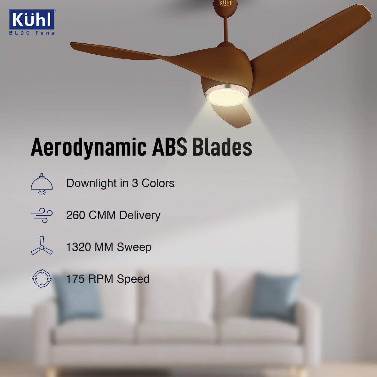 KUHL Twist L3 BLDC Ceiling Fan