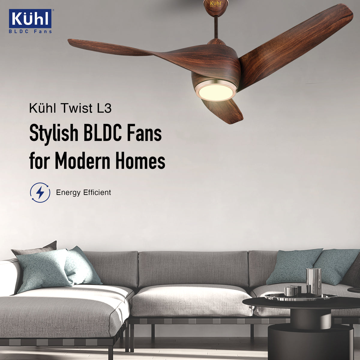 KUHL Twist L3 Ceiling Fan