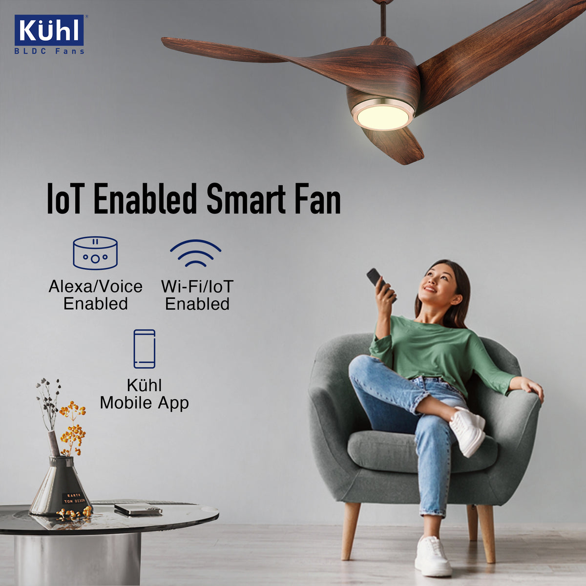 KUHL Twist L3 Ceiling Fan