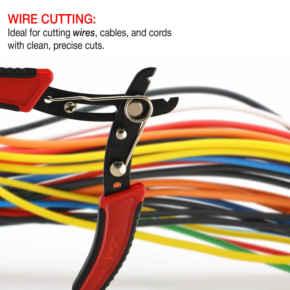 LINK Prabal Wire Stripper 125mm (5 Inch) – Wire Stripping & Cutting Tool with PVC Double Grip Handle