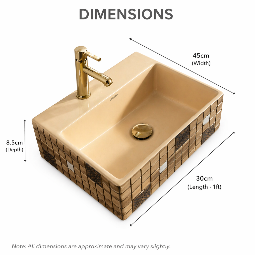 Clayware Mist 002 Designer Table Top & Wall Hung Basin | Premium Finish | High Durable Ceramic