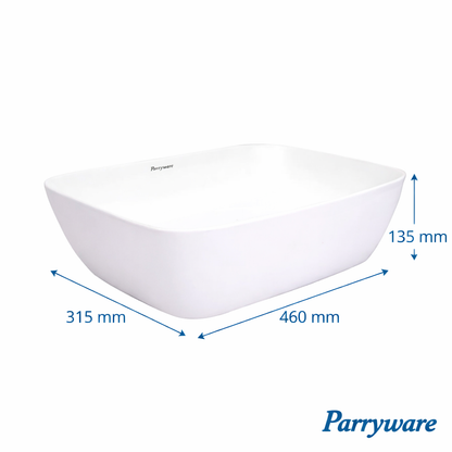 Parryware Jordon Table Top Wash Basin White