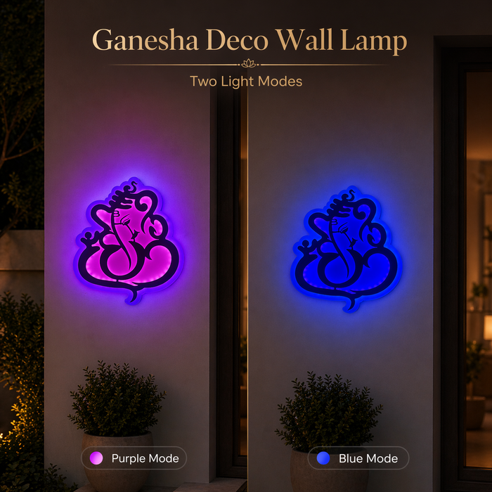 Ganesha Deco LED Wall Lamp – Modern Spiritual Wall Light for Entrance & Home Decor