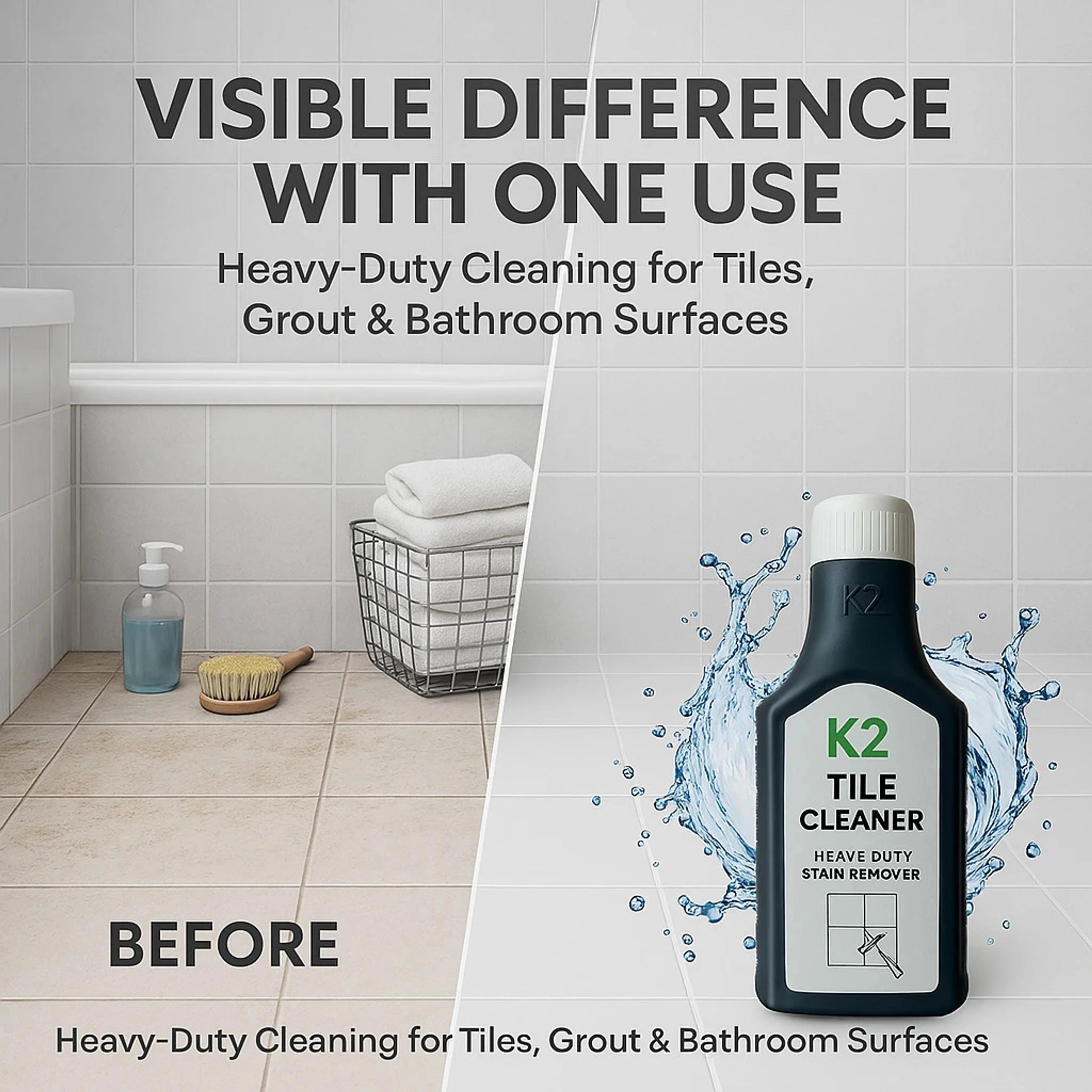 K2 Multiclean Multipurpose Liquid Cleaner – Heavy-Duty Multi-Surface Cleaner for Floors, Kitchen & Bathroom