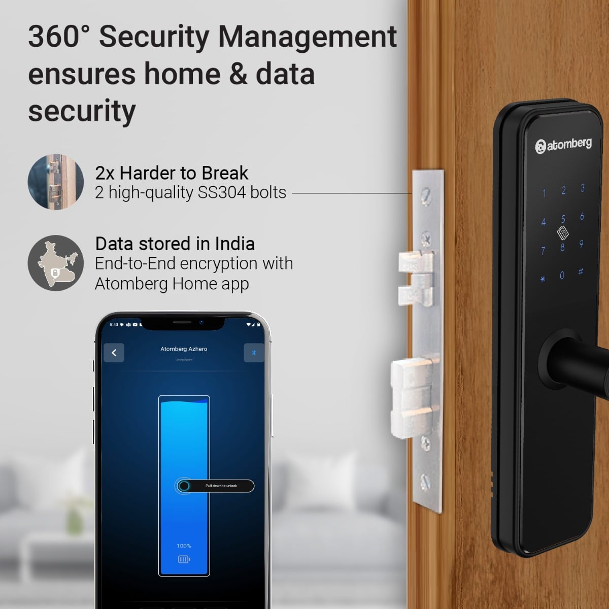 Atomberg Azhero Smart Door Lock